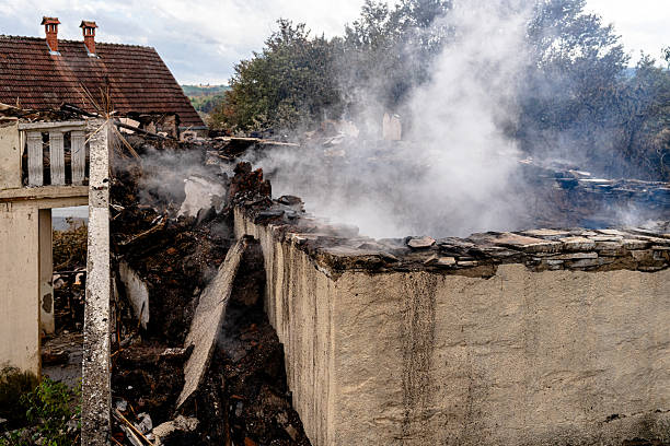 Professional Fire Damage Removal technician working in Wayne, OH